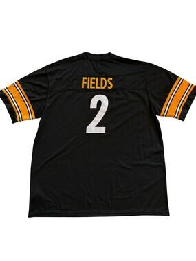Pittsburg Steelers Justin Fields #2 Football Jersey Mens Size 3XL Black Gorpcore